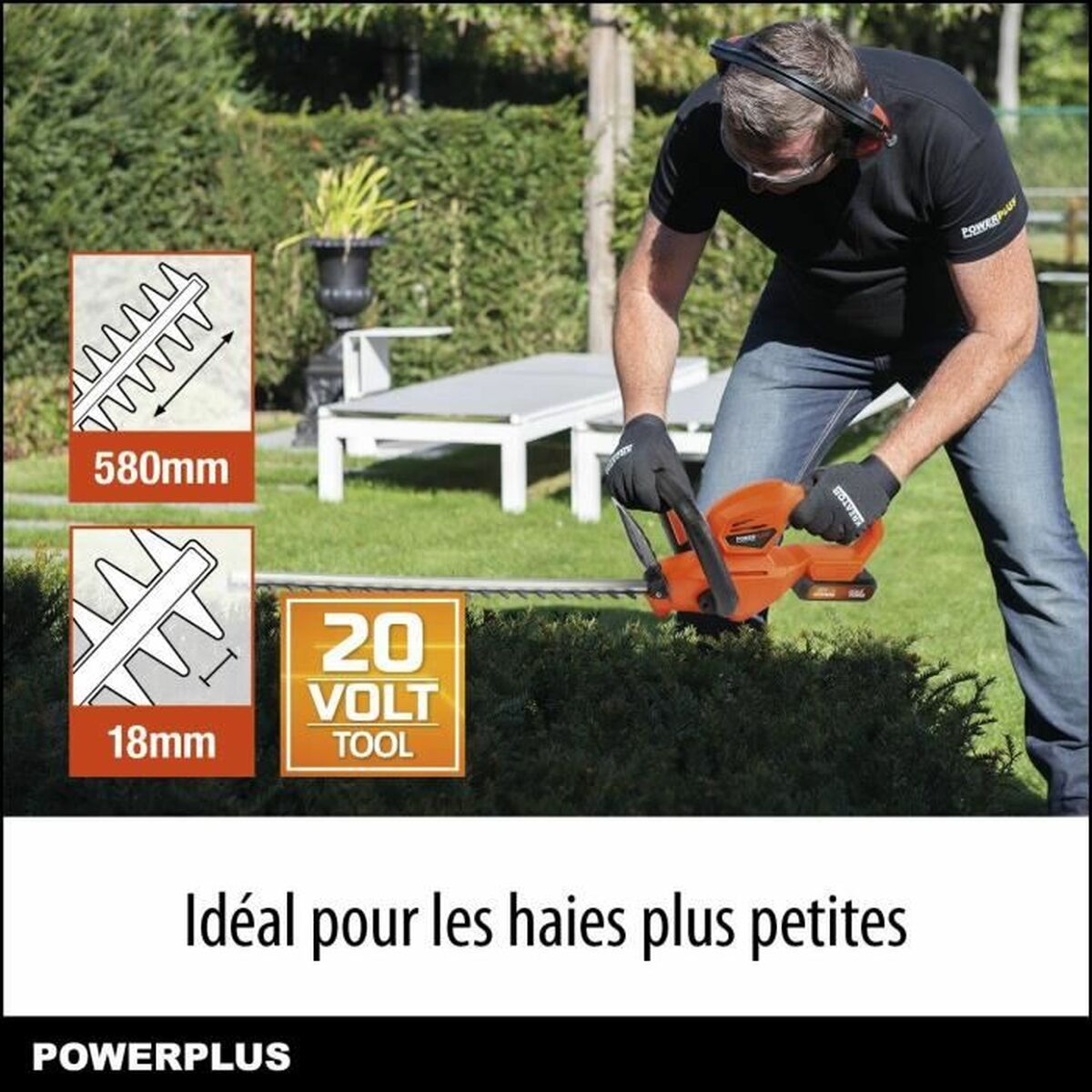 Trimer za živo mejo Powerplus Powdpg7531 20 V